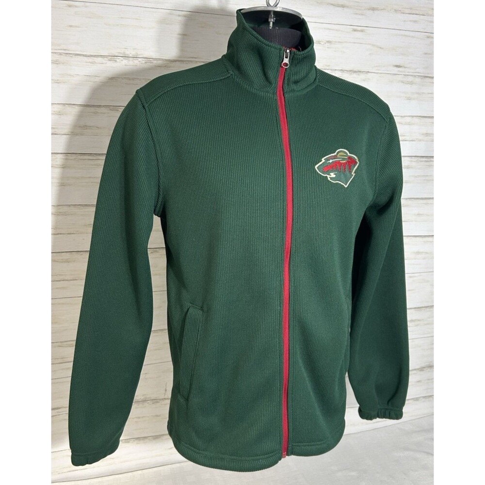 EUC! NHL Minnesota Wild Full-Zip CORE Sweater Jacket Size Medium Mens jersey